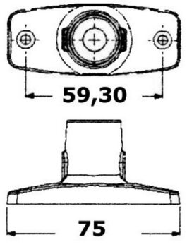 Luz de posición en el barco Osculati Evoled 360° Plastic Black Luz de posición en el barco - 2