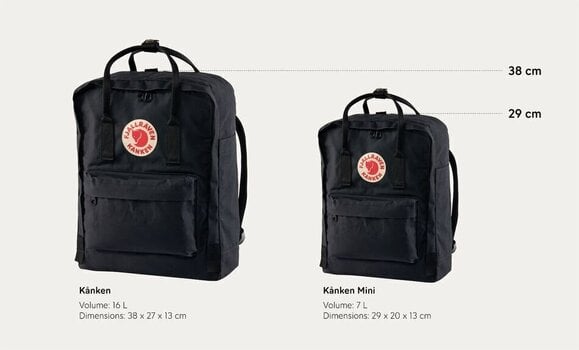 Lifestyle ruksak / Torba Fjällräven Kånken Mini Graphite 7 L Ruksak - 9