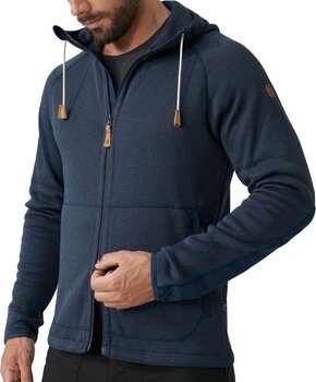 Outdoorhoodie Fjällräven Övik Fleece Dark Grey 2XL Outdoorhoodie - 7