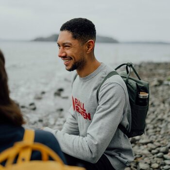 Hættetrøje til udendørs brug Fjällräven Logo Sweater M Black L Hættetrøje til udendørs brug - 10