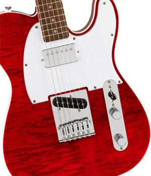 Electric guitar Fender Squier Affinity Series Telecaster FMT SH LRL Crimson Red Transparent Electric guitar - 3