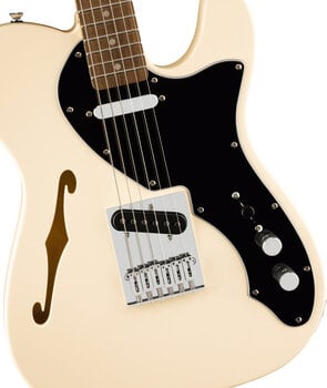 Electric guitar Fender Squier Affinity Series Telecaster Thinline LRL Olympic White Electric guitar - 3