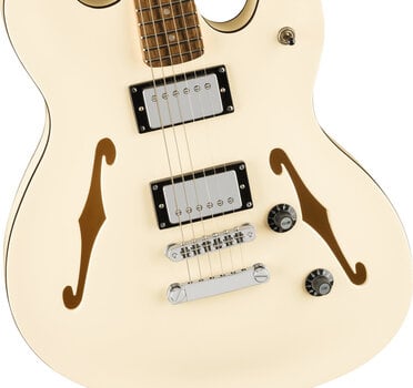 Semi-Acoustic Guitar Fender Squier Affinity Series Starcaster Deluxe LRL Olympic White Semi-Acoustic Guitar - 3