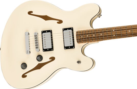 Semi-Acoustic Guitar Fender Squier Affinity Series Starcaster Deluxe LRL Olympic White Semi-Acoustic Guitar - 4