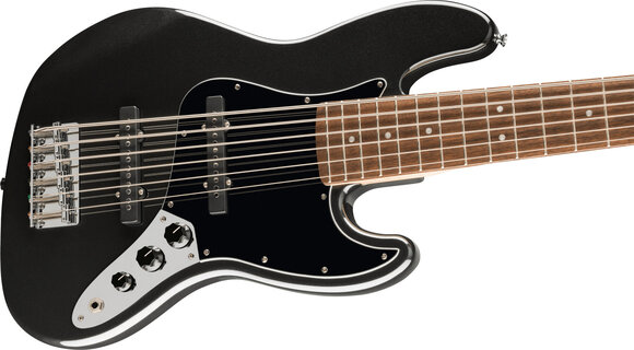 6-string Bassguitar Fender Squier Affinity Series Jazz Bass VI LRL Black Metallic 6-string Bassguitar - 4