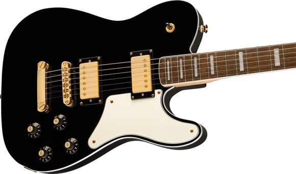 Electric guitar Fender Squier Paranormal Troublemaker Telecaster Deluxe LRL Black Electric guitar - 4