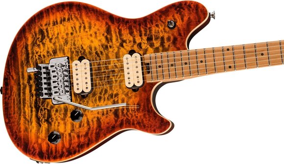 Electric guitar EVH Wolfgang Special QM MN Tiger Eye Glow Electric guitar - 4