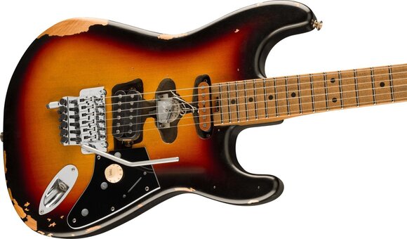 Electric guitar EVH Frankenstein Relic Series MN Vintage Sunburst Electric guitar - 4