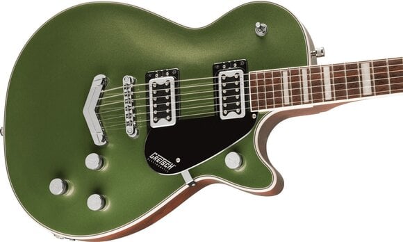 Elektriska gitarrer Gretsch G5220 Electromatic Jet BT SC LRL Olive Metallic Elektriska gitarrer - 4