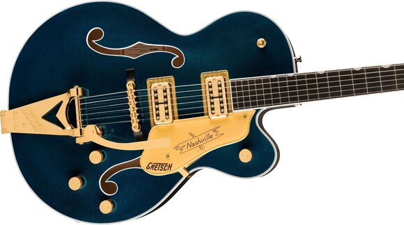 Chitarra Semiacustica Gretsch Nashville Hollow Body ST EB Midnight Sapphire Chitarra Semiacustica - 4