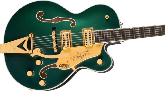 Semi-Acoustic Guitar Gretsch Nashville Hollow Body ST EB Cadillac Green Semi-Acoustic Guitar - 4