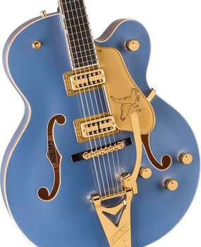 Chitarra Semiacustica Gretsch Falcon Hollow Body ST EB Cerulean Smoke Chitarra Semiacustica - 3