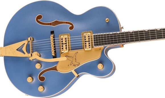 Guitare semi-acoustique Gretsch Falcon Hollow Body ST EB Cerulean Smoke Guitare semi-acoustique - 4