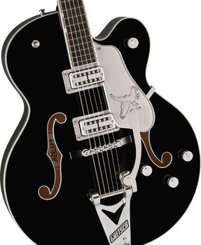 Semi-akoestische gitaar Gretsch Falcon Hollow Body ST EB Black Semi-akoestische gitaar - 3