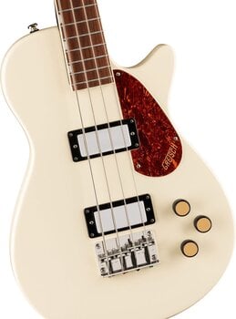 Elektrische basgitaar Gretsch Streamliner Jet Club Bass SC LRL Vintage White Elektrische basgitaar - 3