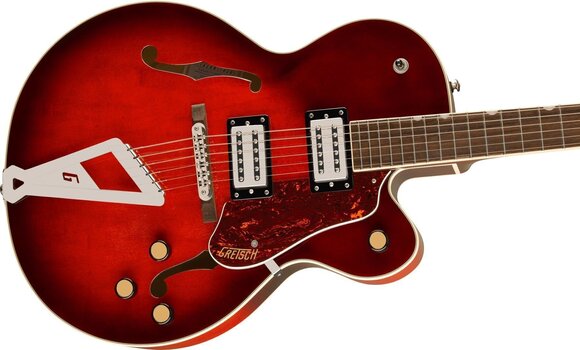 Semi-Acoustic Guitar Gretsch G2420 Streamliner Hollow Body LRL Claret Burst Semi-Acoustic Guitar - 4