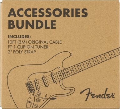 Textile guitar strap Fender Accessories Bundle Pack Cable Tuner Strap Textile guitar strap - 5