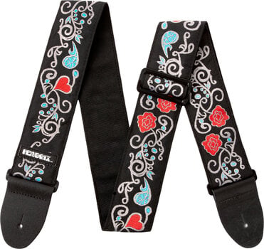 Textile guitar strap Dunlop JH17 Hendrix Monterey Inverse Textile guitar strap Monterey Inverse - 2