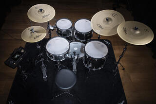 Electronic Drumkit Zildjian Alchem-E Gold EX Black Gold Foundry Shimmer Gloss Lacquer Electronic Drumkit - 4