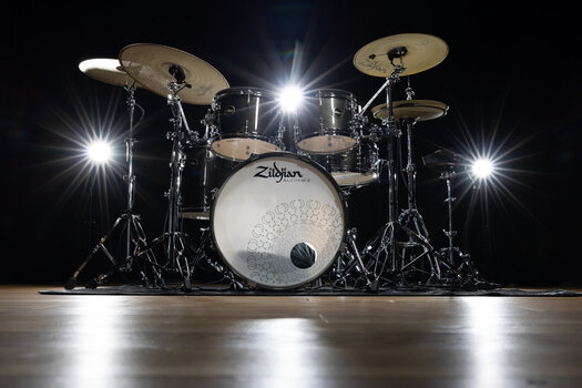 Комплект електронни барабани Zildjian Alchem-E Gold EX Black Gold Foundry Shimmer Gloss Lacquer Комплект електронни барабани - 6