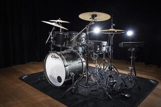 Electronic Drumkit Zildjian Alchem-E Gold EX Black Gold Foundry Shimmer Gloss Lacquer Electronic Drumkit - 7