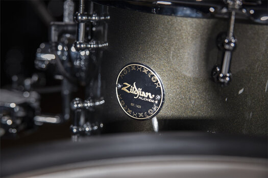 E-Drum Set Zildjian Alchem-E Gold Black Gold Foundry Shimmer Gloss Lacquer E-Drum Set - 11