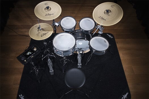 E-Drum Set Zildjian Alchem-E Bronze EX Matte Black Wrap E-Drum Set - 8