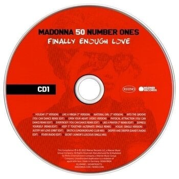 Hudobné CD Madonna - Finally Enough Love: 50 Number Ones (3 CD) - 2