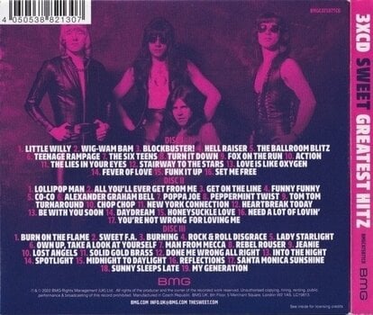 CD de música Sweet - Greatest Hitz! The Best Of Sweet 1969-1978 (3 CD) - 5