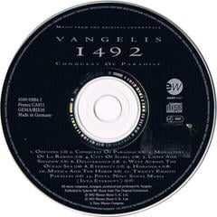 CD musicali Vangelis - 1492 Conquest Of Paradise (CD) - 1