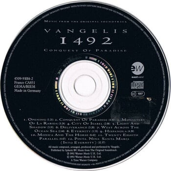 Muziek CD Vangelis - 1492 Conquest Of Paradise (CD) - 2