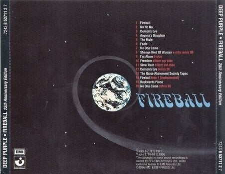 CD de música Deep Purple - Fireball (Reissue) (Remastered) (Anniversary Edition) (CD) - 3