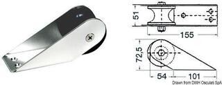 Accessori ancore Osculati Bow Roller SS AISI316 Accessori ancore - 1