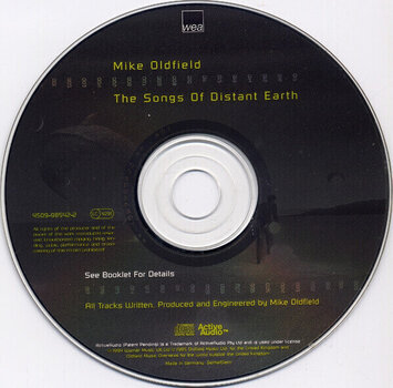 Glazbene CD Mike Oldfield - The Songs Of Distant Earth (CD) - 2