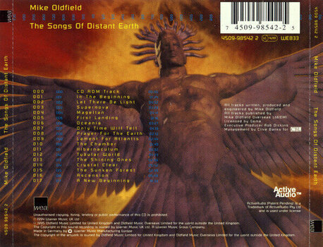 Zenei CD Mike Oldfield - The Songs Of Distant Earth (CD) - 4