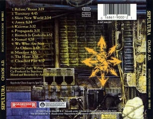 CD диск Sepultura - Chaos A.D. (CD) - 2