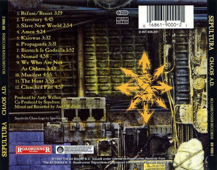 Muzyczne CD Sepultura - Chaos A.D. (CD) - 3