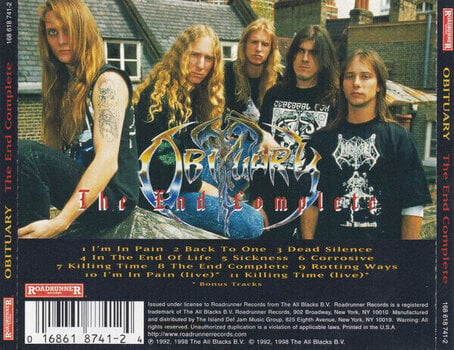 CD диск Obituary - End Complete (Reissue) (Remastered) (CD) - 4