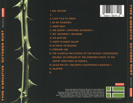 Muzyczne CD Type O Negative - October Rust (CD) - 3