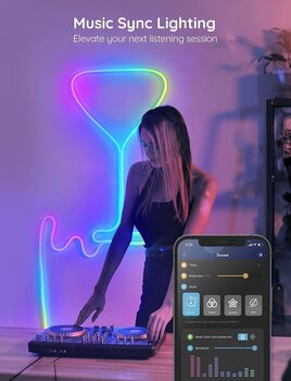 Lumină de studio Govee Neon SMART 2m - RGBIC Lumină de studio - 5