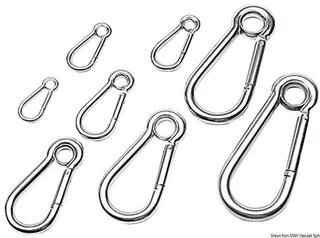 Laeva karabiin Osculati Carabiner Stainless Steel With Thimble - 2