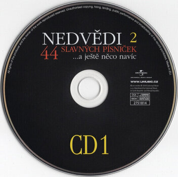 Muziek CD Nedvědi Honza A František - 44 Slavných Písniček 2 (Remastered) (2 CD) - 2