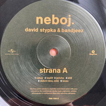 Vinylplade David Stypka - Neboj. (12" Vinyl) - 2