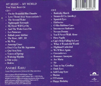 Music CD André Rieu - My Music My World -The Very Best Of (2 CD) - 3