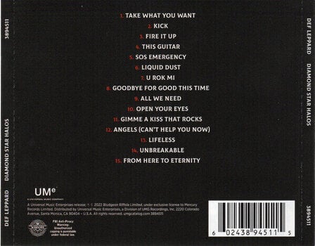 Music CD Def Leppard - Diamond Star Halos (CD) - 4