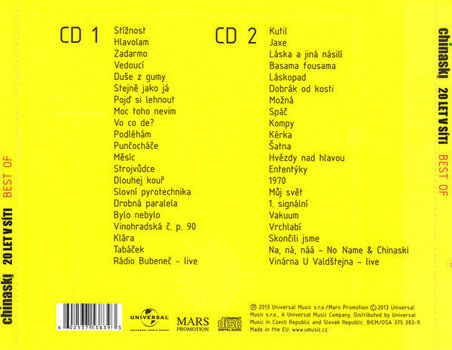 CD musique Chinaski - 20 Let V Síti (Best Of) (2 CD) - 4