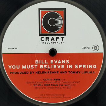 Vinyl Record Bill Evans - You Must Believe In Spring (45 RPM) (Reissue) (180 g) (2 LP) - 3