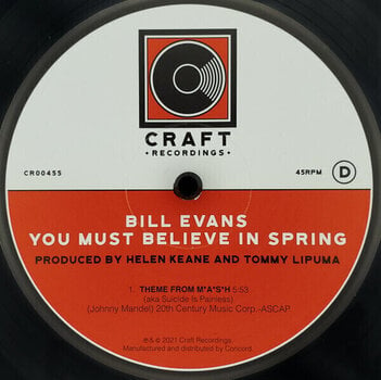 Vinylskiva Bill Evans - You Must Believe In Spring (45 RPM) (Reissue) (180 g) (2 LP) - 5