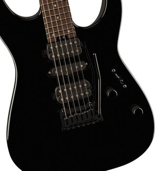 Electric guitar Charvel MJ DK24 HSH 2PT W MAH Black Electric guitar - 3