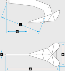 Ancla de barco Lewmar DTX - 1